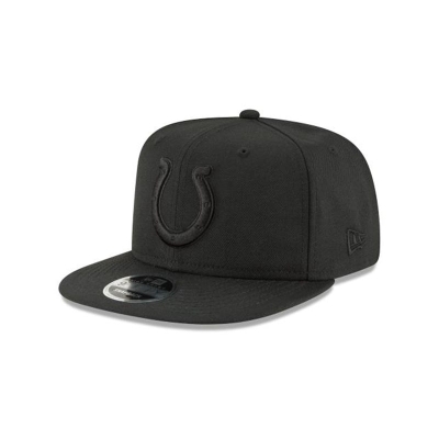 Black Indianapolis Colts Hat - New Era NFL Black On Black High Crown 9FIFTY Snapback Caps USA9468052